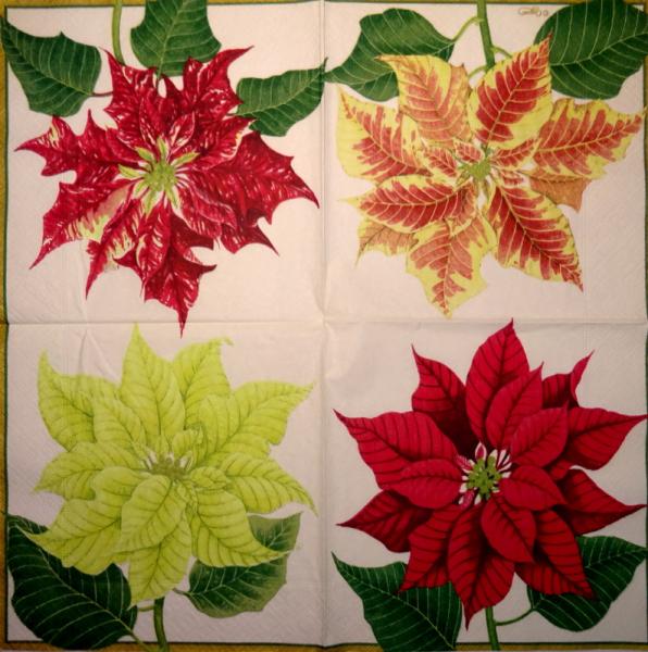 095 Christmas Flowers - 3-ply (95)